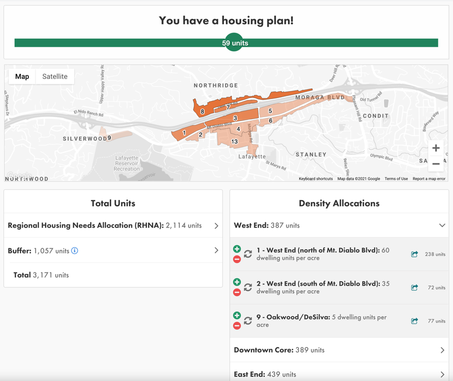 Housing simulation screen shot